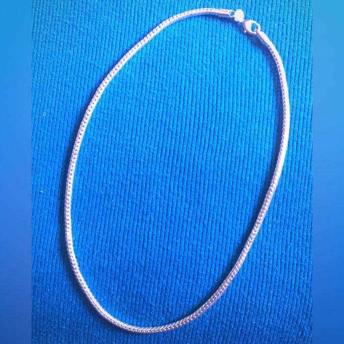 Chain 925 Sterling Silver Snake Chain 20” Length Lobster Clasp